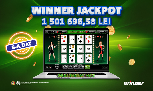 Să vezi şi să crezi! Un norocos a câştigat un Jackpot ISTORIC la Winner de 1,500,000 de Leeeeeeei!!!