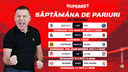 Start unei noi săptămâni de pariuri! Hai în SuperSocial să vezi cele mai tari bilete