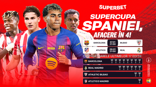 Artificii în Arabia Saudită! Super Cote pentru Supercupa Spaniei