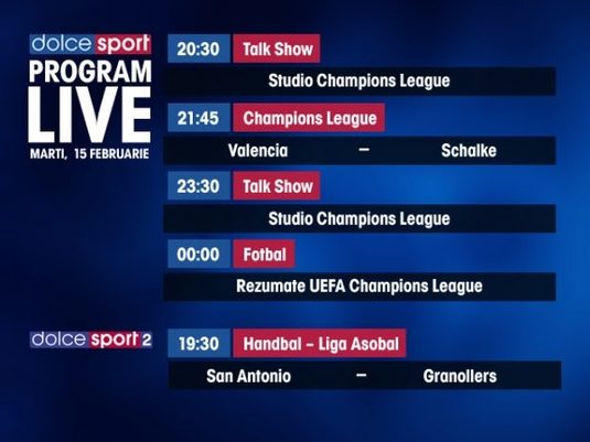 Spectacol LIVE pe Dolce Sport