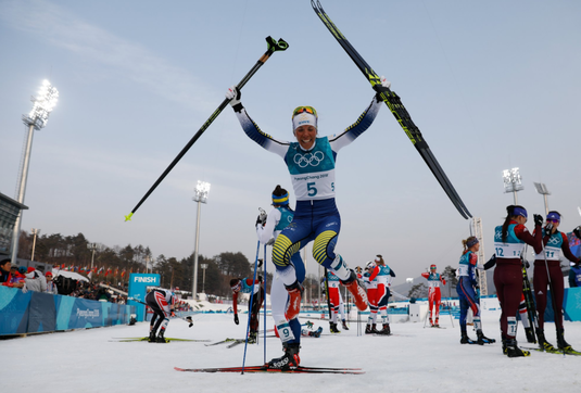 Charlotte Kalla a devenit prima campioană olimpică de la Pyeongchang