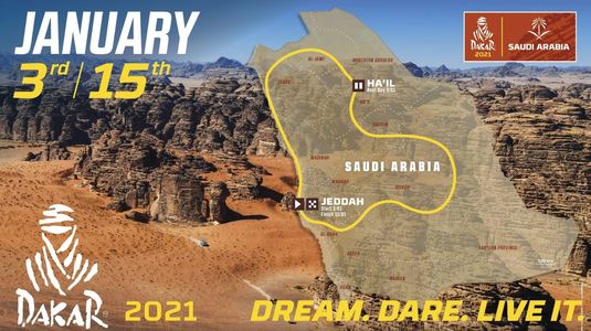 Dakar Rally 2021 se va ţine în Arabia Saudită şi va avea cea mai slabă participare din ultimii 25 de ani