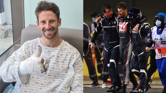 Romain Grosjean nu este încă sigur că va putea lua startul la Marele Premiu de la Abu Dhabi: "Întreaga parte stângă a corpului meu a suferit răni grave."