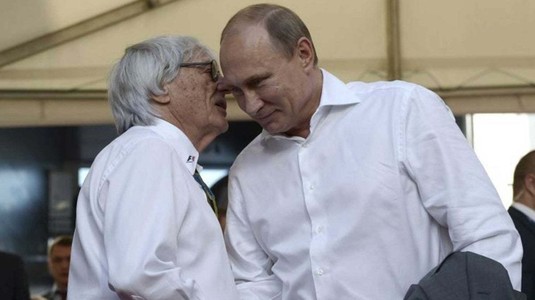 Declaraţie surprinzătoare făcută de Ecclestone: "Vladimir Putin, o persoană directă şi onorabilă"