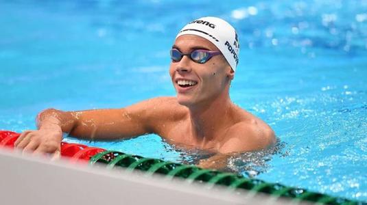 David Popovici înoată pentru aur la 50 m liber! Juniorii români continuă să impresioneze la Campionatul European