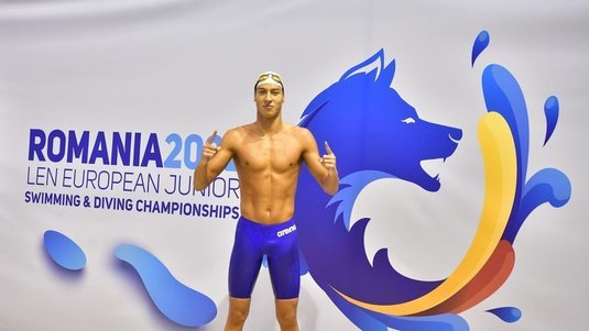 Vlad Stancu a adus României a noua medalie la CE de nataţie pentru juniori: argint la 400 m liber!