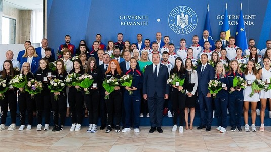 Premierul anunţă majorarea cu 50% a premiilor sportivilor români care au obţinut medalii la competiţiile internaţionale | VIDEO