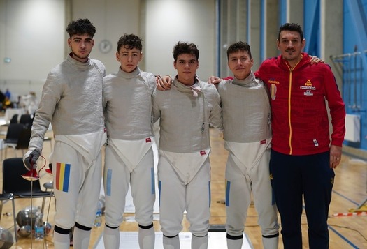 România a câştigat titlul continental la sabie masculin juniori! Încă un rezultat excelent la Campionatul European din Tallinn
