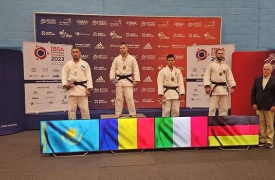 Alexandru Bologa a câştigat titlul mondial la judo pentru nevăzători şi s-a calificat pentru Jocurile Paralimpice 2024