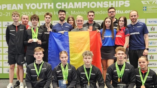 Dominăm Europa! Tricolorii de la tenis de masă au cucerit 11 medalii la CE de juniori: "Schimbi generaţii şi să te afli tot în frunte"