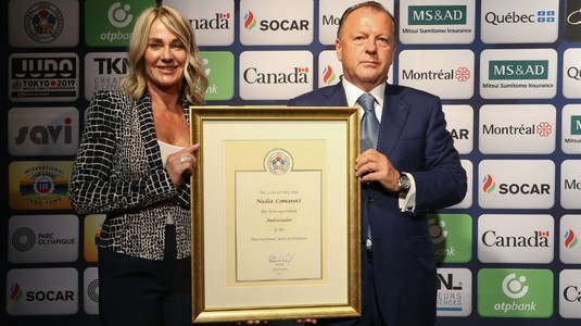 Nadia Comăneci l-a felicitat pe Marius Vizer pentru al şaselea mandat în fruntea Federaţiei Internaţionale de Judo: "Ai revoluţionat acest sport"
