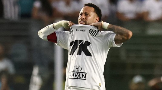 Neymar s-a enervat pe arbitru şi pe antrenor! Este acuzat că prin comportamentul său contribuie la retrogradarea lui Santos