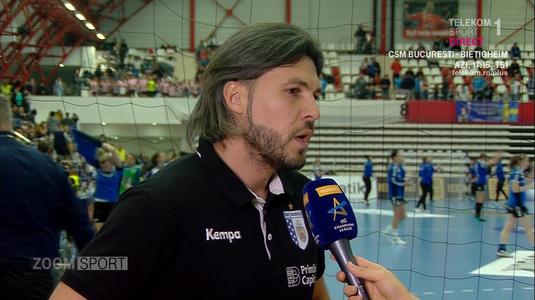 VIDEO | Adi Vasile, înainte de meciul cu Bietigheim: ”Nu tratăm acest meci ca pe unul de vacanţă”