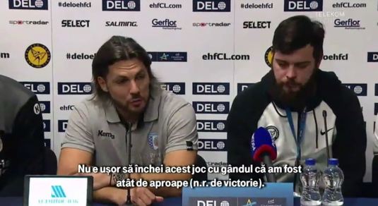 Adrian Vasile, antrenor CSM Bucureşti: ”Am fost aproape de victorie!” Care este situaţia lui Lekic, după lovitura primită sâmbătă în meciul cu Rostov