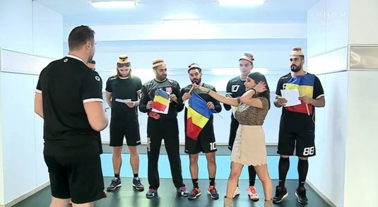 VIDEO GENIAL! Provocarea finalului de an. Telekom Sport i-a provocat pe handbaliştii de la Dinamo să cânte imnul naţional