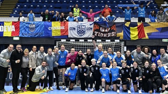 CSM Bucureşti, a şaptea victorie din grupa de Liga Campionilor! Şi Rapid Bucureşti a câştigat în European League