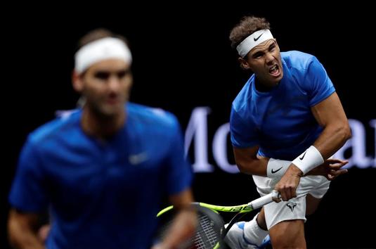 VIDEO. Inimaginabil. Federer şi Nadal au făcut echipă la dublu! Show total la Laver Cup