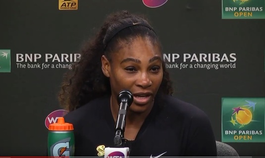 "Vorbeşte mai tare să audă toţi ce mă întrebi!" VIDEO | Serena Williams, enervată de o jurnalistă. "Verifică înainte!"