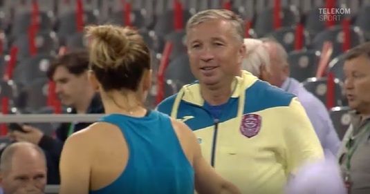 VIDEO | Surpriză pentru fetele de la Fed Cup! Dan Petrescu le-a vizitat la antrenament. Ce cadouri le-a adus