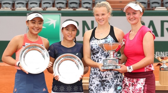 Proba de dublu feminin de la Roland Garros a fost câştigată de Krejcikova şi Siniakova 