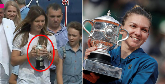 VIDEO | Simona Halep a ajuns în România cu un "pui" al trofeului câştigat la Roland Garros :) Care e explicaţia