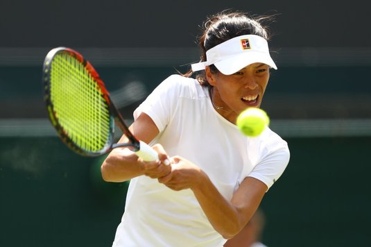 Reacţia lui Su-Wei Hsieh după ce a eliminat-o pe Simona Halep de la Wimbledon