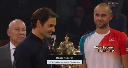 VIDEO | Respect Roger! Cuvintele frumoase ale lui Federer pentru Copil, după finala de la Basel: "Ai jucat un tenis de mare calitate"