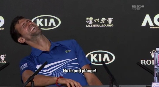 VIDEO | Djokovic a oferit faza zilei după ce a devenit recordman la Australian Open. Au fost hohote de râs la conferinţa de presă 