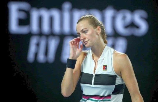 Petra Kvitova a abandonat partida cu Maria Sakkari din optimile de finală ale turneului de la Roma