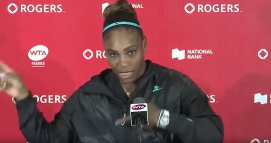 Serena Williams a comis-o din nou! Reacţie incredibilă a americancei în momentul în care a fost întrebată de Halep: ”Da! Ieşirea e spre dreapta?”