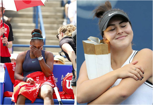Serena Williams s-a retras de la Rogers Cup în lacrimi, după doar patru game-uri. Andreescu, campioana