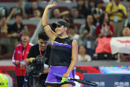 Bianca Andreescu a fost eliminată de Naomi Osaka în sferturi la China Open