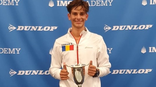 Tenismanul Mihai Alexandru Coman, cel mai bun din lume la U14. S-a impus la "Eddie Herr International Junior Tennis Championship"