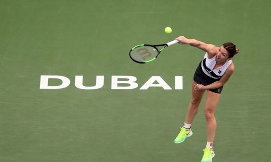 VIDEO | Simona Halep a reuşit o victorie fantastică, în turul doi de la Dubai, în faţa lui Ons Jabeur. A salvat o minge de meci în decisiv