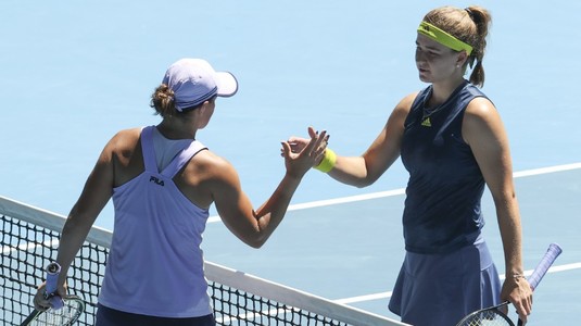 Surpriză uriaşă la Australian Open. Ashleigh Barty, numărul 1 mondial, eliminată de Karolina Muchova
