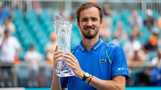 Daniil Medvedev a câştigat turneul ATP de la Miami. Victorie în minimum de seturi cu Sinner
