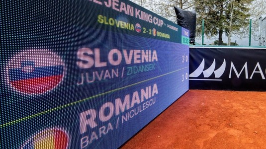 Billie Jean King Cup: România a pierdut întâlnirea cu Slovenia şi a ratat şansa de a ajunge la turneul final al competiţiei