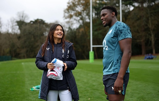 VIDEO | Naţionala de rugby a Angliei "a recrutat-o" pe Emma Răducanu pentru a învinge All Blacks