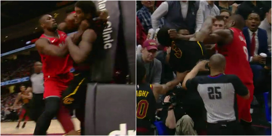 VIDEO| Bătaie în NBA. Un jucător de la Cleveland luat la bătaie şi strâns de gât de un adversar. Ce s-a întâmplat în celelalte meciuri