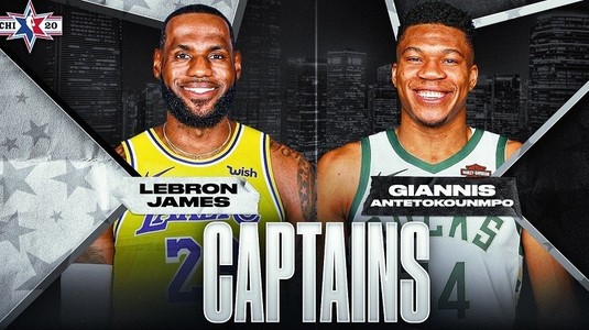 NBA: LeBron James şi Giannis Antetokounmpo, căpitanii celor două echipe la All Star Game
