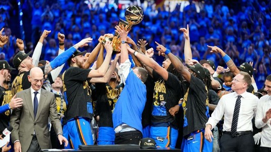 Oklahoma City Thunder este noua campioană din NBA. OKC a învins Indiana Pacers, scor 103-91, în meciul 7 al finalei