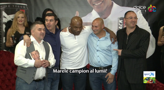 Aflat în România, Mike Tyson s-a întâlnit cu Doroftei, Leu şi Diaconu VIDEO