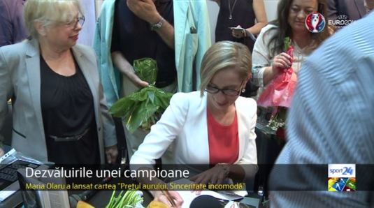 Maria Olaru şi-a lansat azi cartea care a făcut valuri în lumea sportului: "Vreau să fiu un exemplu pentru tineri" VIDEO