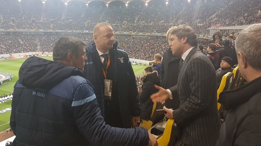 FOTO | Întâlnirea legendelor! Moment special pentru Florin Răducioiu la partida FCSB - Lazio