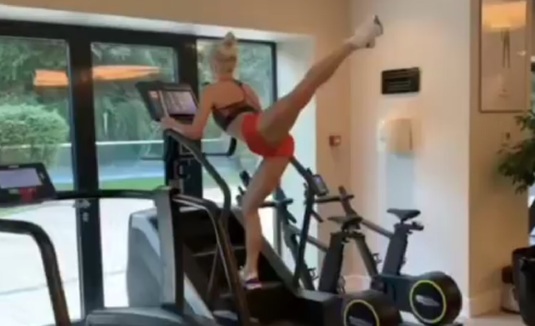 VIDEO | Apariţie spectaculoasă a Sandrei Izbaşa la sala de fitness