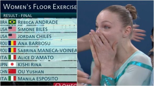 Cât ghinion! Ana Bărbosu a avut medalia de bronz la finalul probei, apoi arbitrii au schimbat o decizie. Cum a reacţionat gimnasta înaintea contestaţiei americanilor