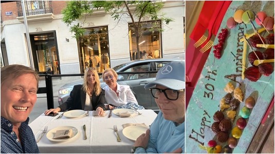 VIDEO | Nadia Comăneci, aniversare de poveste la Madrid! Cadou spectaculos primit de la Bart Conner la 30 de ani de la căsătorie