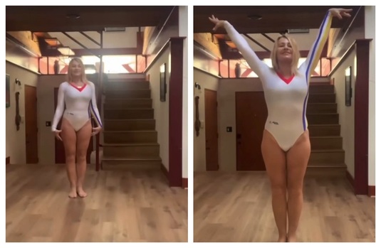VIDEO | Nadia Comăneci a refăcut celebrul ei exerciţiu de la sol. ”Zeiţa”, în aceeaşi ipostază ca la Montreal 1976