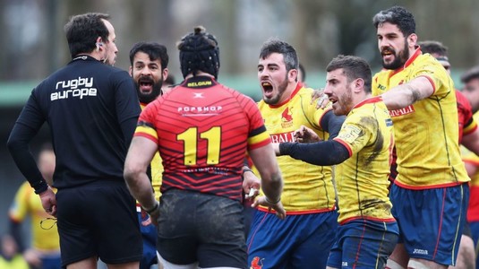 Scandal uriaş în rugby-ul mondial. Arbitrul român de la Belgia - Spania, apărat de forul european condus tot de un român