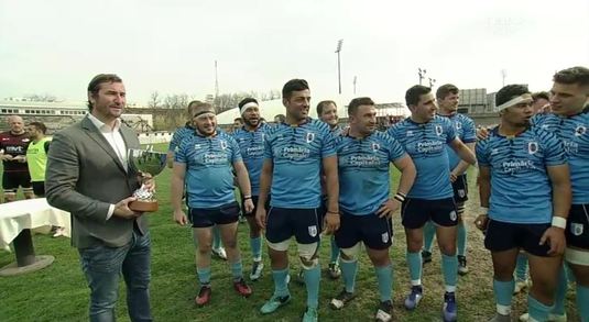 CSM Bucureşti a câştigat finala mică a Superligii Naţionale de Rugby. Cum au sărbătorit medaliaţii cu bronz 
